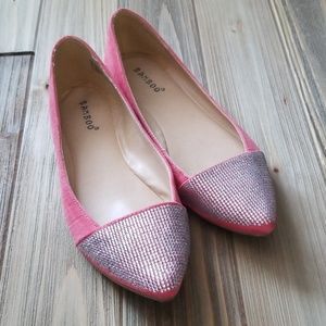 Suede ballet flats